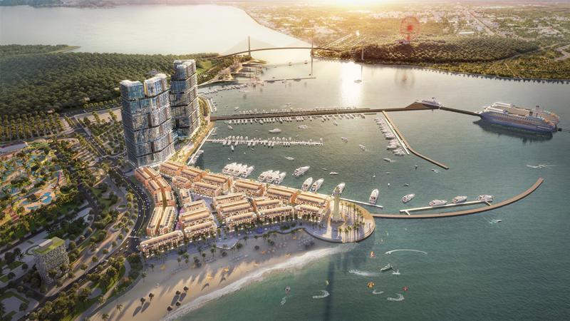 Phối cảnh tòa tháp đôi Sun Marina